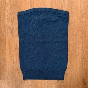 Express Shimmer Knit Tube Top
